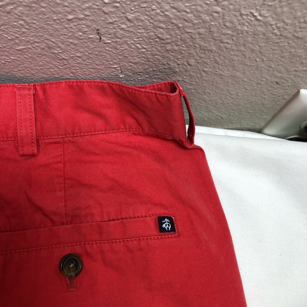 Brooks Brothers 346 Men’s Cotton Red Flat Front Chino  Shorts Waist 40 - Picture 3 of 13